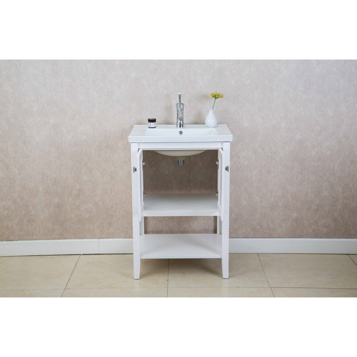 Eviva Tiblisi 24" Modern/Transitional Bathroom Vanity with White Porcelain Sink