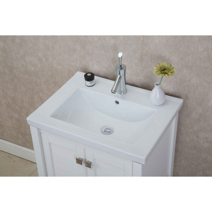 Eviva Tiblisi 24" Modern/Transitional Bathroom Vanity with White Porcelain Sink