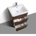 Eviva Victoria 25" Modern Bathroom Vanity with White Integrated Acrylic Sink
