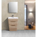 Eviva Victoria 25" Modern Bathroom Vanity with White Integrated Acrylic Sink