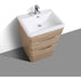 Eviva Victoria 25" Modern Bathroom Vanity with White Integrated Acrylic Sink