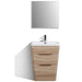 Eviva Victoria 25" Modern Bathroom Vanity with White Integrated Acrylic Sink