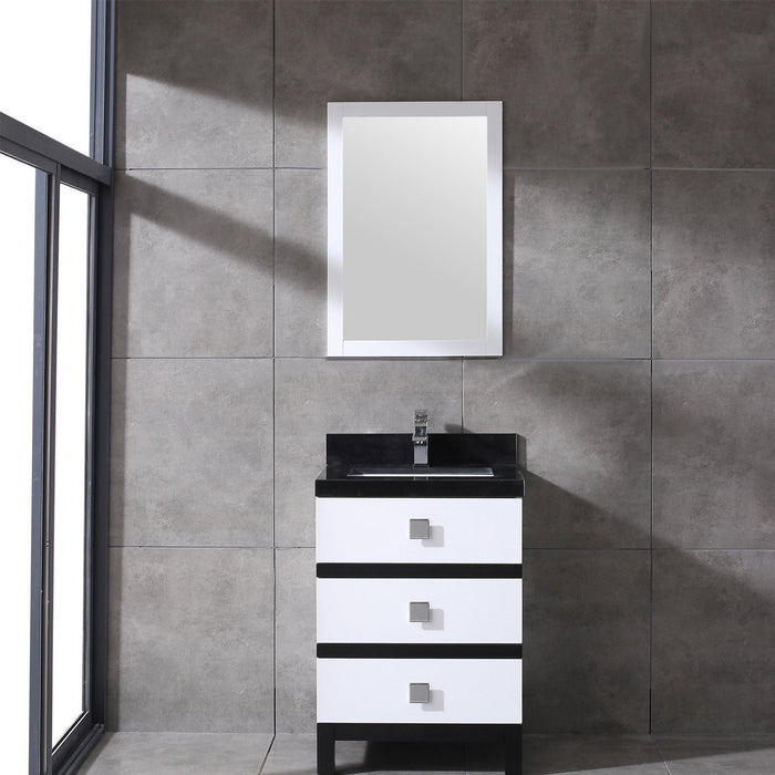 Eviva Sydney 24 Inch Bathroom Vanity with Solid Quartz Counter-top