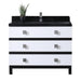 Eviva Sydney 42 Inch Bathroom Vanity with Solid Quartz Counter-top