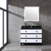 Eviva Sydney 42 Inch Bathroom Vanity with Solid Quartz Counter-top
