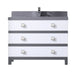 Eviva Sydney 42 Inch Bathroom Vanity with Solid Quartz Counter-top
