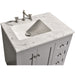 Eviva Acclaim C. 30" Transitional Espresso Bathroom Vanity with white carrera marble counter-top