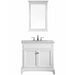 Eviva Elite Stamford 36" Solid Wood Bathroom Vanity Set with Double OG White Carrera Marble Top & White Undermount Porcelain Sink