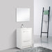Eviva Grace 30 in. Bathroom Vanity with White Integrated Acrylic Countertop