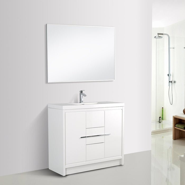 Eviva Grace 48 in. Bathroom Vanity with White Integrated Acrylic Countertop