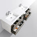 Eviva Vienna 75 in Wall Mount Bathroom Vanity with White Integrated Acrylic Sink