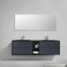 Eviva Vienna 75 in Wall Mount Bathroom Vanity with White Integrated Acrylic Sink