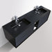 Eviva Vienna 75 in Wall Mount Bathroom Vanity with White Integrated Acrylic Sink