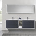 Eviva Vienna 75 in Wall Mount Bathroom Vanity with White Integrated Acrylic Sink