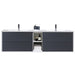 Eviva Vienna 75 in Wall Mount Bathroom Vanity with White Integrated Acrylic Sink