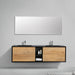 Eviva Vienna 75 in Wall Mount Bathroom Vanity with White Integrated Acrylic Sink