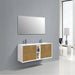 Eviva Vienna 75 in Wall Mount Bathroom Vanity with White Integrated Acrylic Sink