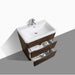 Eviva Victoria 32" Modern Bathroom Vanity with White Integrated Acrylic Sink