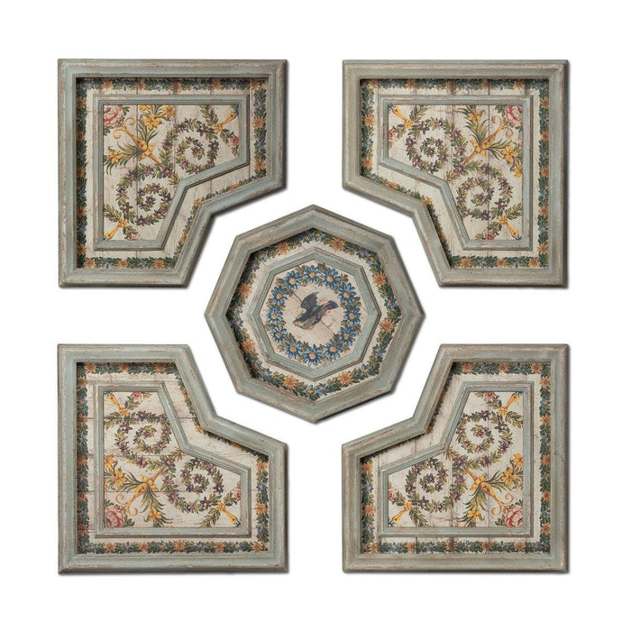 Park Hill Collection Southern Classic Flora Motif Pattern Tiles EWA26008