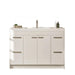 Eviva Lugano 42" Modern Bathroom Vanity in Gray or White Finish with White Integrated Acrylic Top