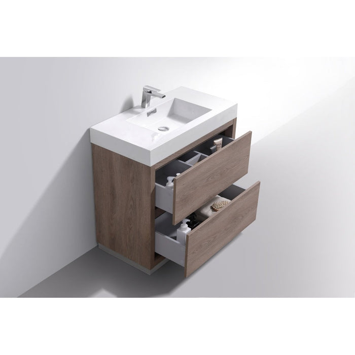 KubeBath Bliss Free Standing Modern Bathroom Vanity