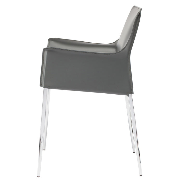 Nuevo Living Colter Dining Chair in Dark Grey HGAR401