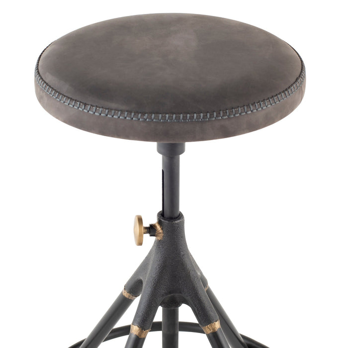 District Eight Akron Counter Stool in Storm Black HGDA561