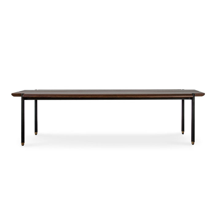 District Eight Stacking Occasional Bench in Smoked Black HGDA567