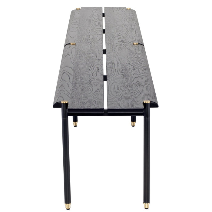 District Eight Stacking Occasional Bench in Black HGDA683