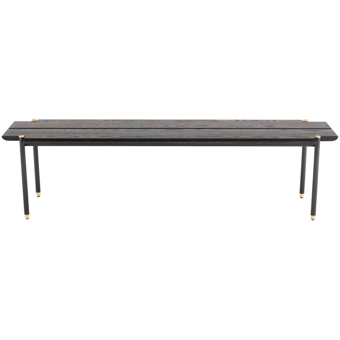 District Eight Stacking Occasional Bench in Black HGDA684