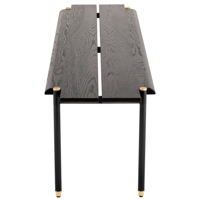 District Eight Stacking Occasional Bench in Black HGDA684