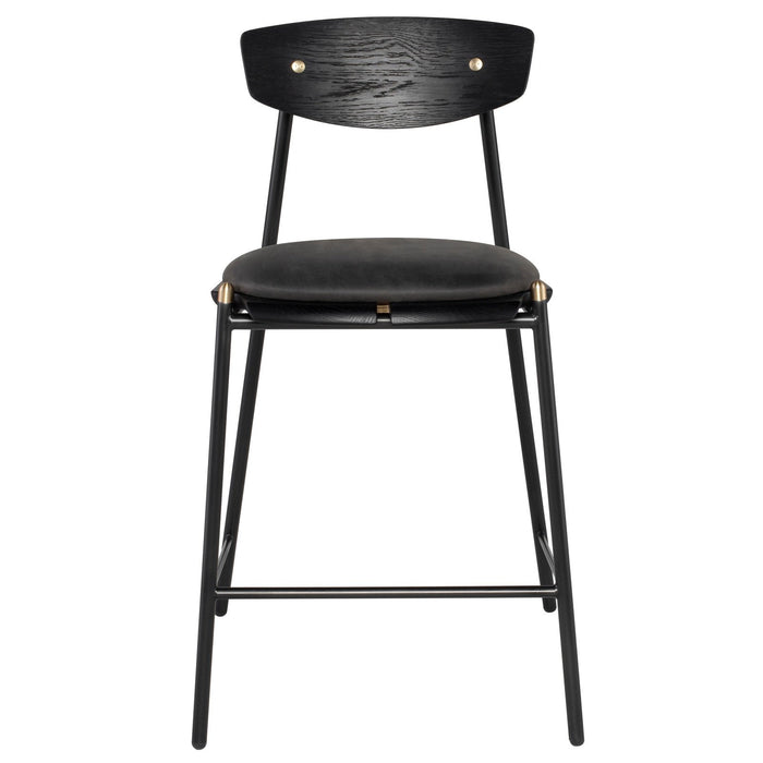 District Eight Kink Counter Stool in Storm Black HGDA759