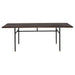 District Eight Stacking Dining Table in Smoked/Black HGDA837