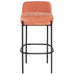 Nuevo Living Inna Bar Stool with Seat Back in Almond HGMV230