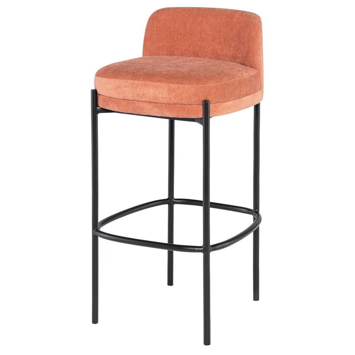 Nuevo Living Inna Bar Stool with Seat Back in Almond HGMV230