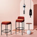 Nuevo Living Inna Bar Stool with Seat Back in Terra Cotta HGMV232