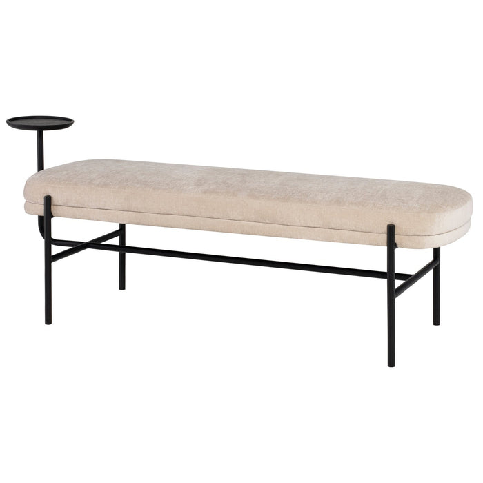 Nuevo Living Inna Occasional Bench With Black Legs