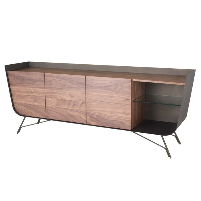 Nuevo Living Noori Sideboard Cabinet in Walnut/Bronze HGNE114
