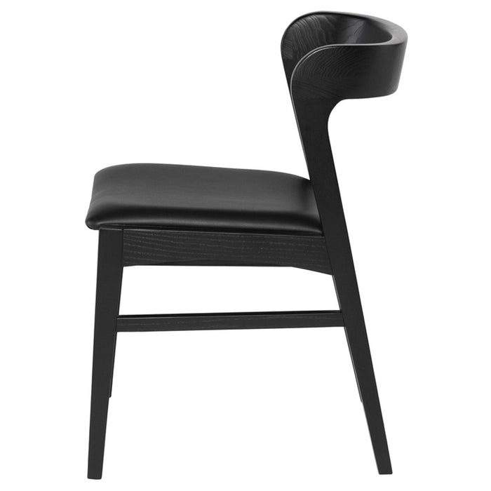 Nuevo Living Bjorn Dining Chair in Black/Onyx HGNH102