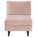 Nuevo Living Janis Seat Armless Sofa in Blush HGSC598