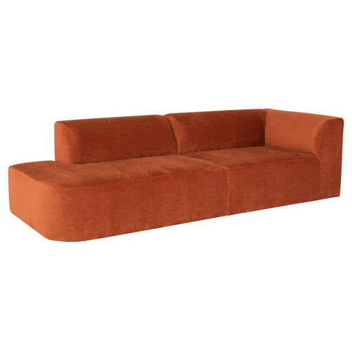 Nuevo Living Isla Right Arm Triple Seat Sofa in Terra Cotta HGSC839