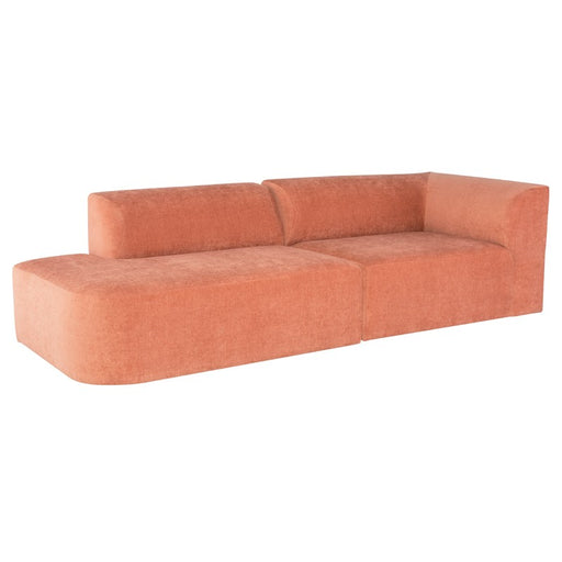 Nuevo Living Isla Right Arm Triple Seat Sofa in Nectarine HGSC840