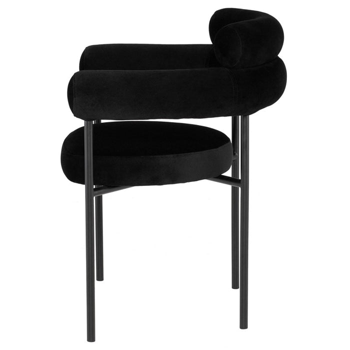 Nuevo Living Portia Dining Chair in Black HGSN149