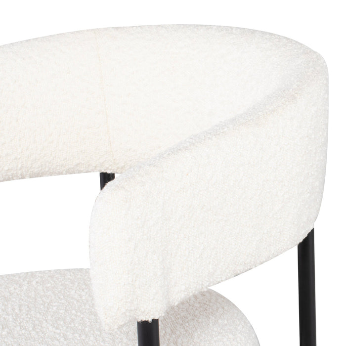 Nuevo Living Cassia Dining Chair in Buttermilk Boucle HGSN154