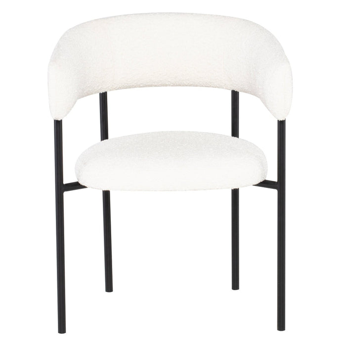 Nuevo Living Cassia Dining Chair in Buttermilk Boucle HGSN154