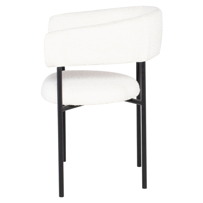 Nuevo Living Cassia Dining Chair in Buttermilk Boucle HGSN154