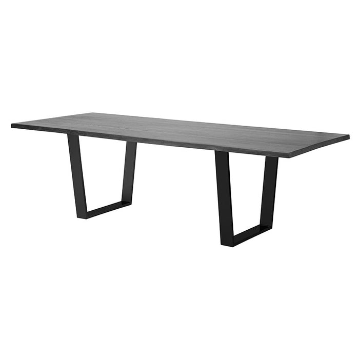 Nuevo Living Versailles 112" Dining Table in Black/Oxidized Grey HGSX203