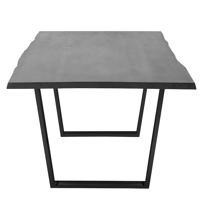 Nuevo Living Versailles 112" Dining Table in Black/Oxidized Grey HGSX203