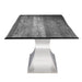 Nuevo Living Praetorian 112" Dining Table in Oxidized Grey HGSX231