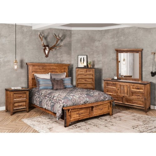 Sunset Trading Rustic City 5 Piece King Bedroom Set HH-4365-K-5PC
